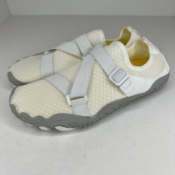 Unbranded Shoes - Womens Beige Quick-Dry Aqua Socks Rubber Barefoot Slip On Size 9.5 Water Shoes